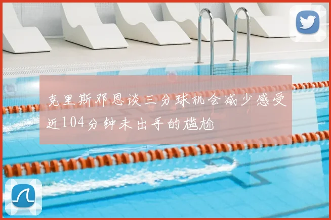 克里斯邓恩谈三分球机会减少感受近104分钟未出手的尴尬