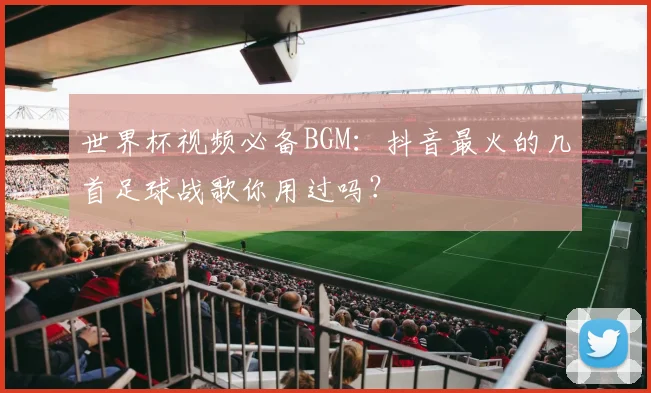 世界杯视频必备BGM：抖音最火的几首足球战歌你用过吗？