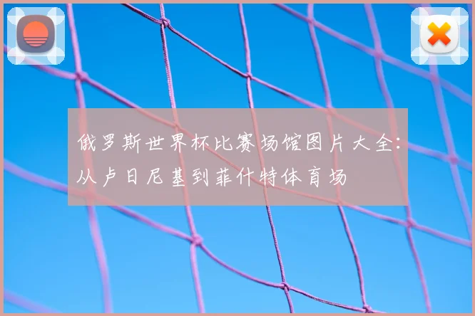 俄罗斯世界杯比赛场馆图片大全:从卢日尼基到菲什特体育场
